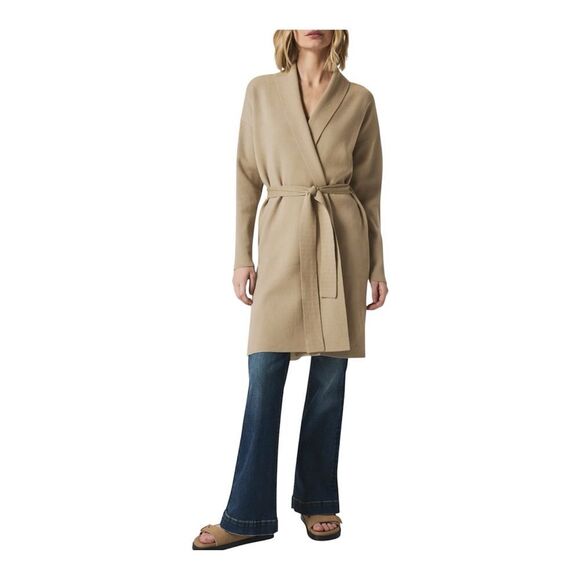 Splendid x @Cellajaneblog Women’s Shawl Collar Slit Cozy Longline Cardigan Small - Picture 3 of 9
